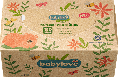 Natuurlijke droge verzorgingsdoekjes, 160 stuks