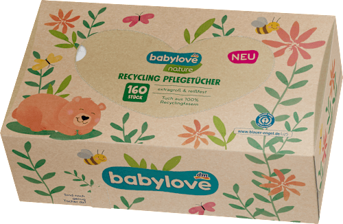 Natuurlijke droge verzorgingsdoekjes, 160 stuks