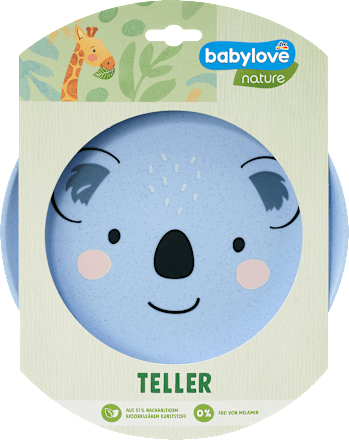 Teller blau, 1 St babylove nature