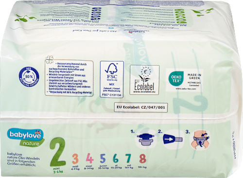 Luiers maat 2 Mini (3-6 kg), 28 stuks