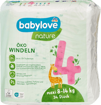 Luiers maat 4 Maxi (8-14 kg), 34 stuks