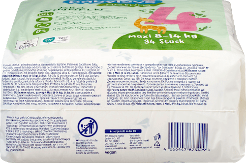 Luiers maat 4 Maxi (8-14 kg), 34 stuks