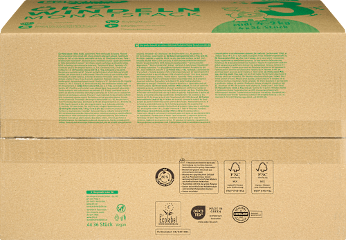 Windeln nature Öko, Gr. 3 Midi (4-9 kg), Monatsbox, 144 St