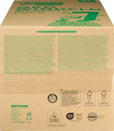 Nature Eco luiers, maat 7 XXL (16+ kg), maandverpakking, 96 stuks