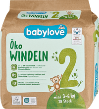 Windeln Öko Gr. 2 mini (3-6 kg), 28 St
