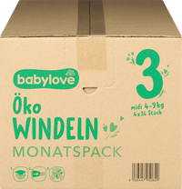 Windeln Öko Gr. 3 midi (4-9 kg) Monatspack, 144 St