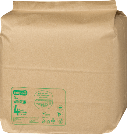 Windeln Öko Gr. 4 maxi (8-14 kg) Monatspack, 136 St