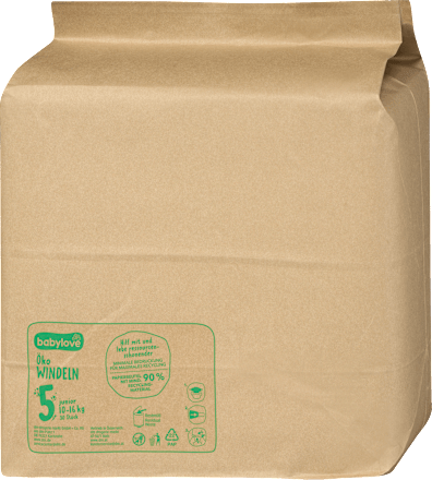 Windeln Öko Gr. 5 junior (10-16 kg) Monatspack, 120 St