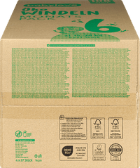 Windeln Öko Gr. 6 xl (15-20 kg) Monatspack, 108 St