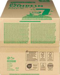 Windeln Öko Gr. 7 xxl (16+ kg), (4x24 St) Monatspack, 96 St