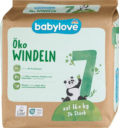 Windeln Öko Gr. 7 xxl (16+ kg), 24 St