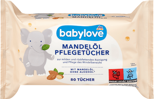 Pflegetücher Mandelöl, 80 St babylove