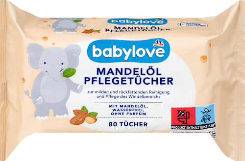 Amandelolie verzorgingsdoekjes, 80 stuks