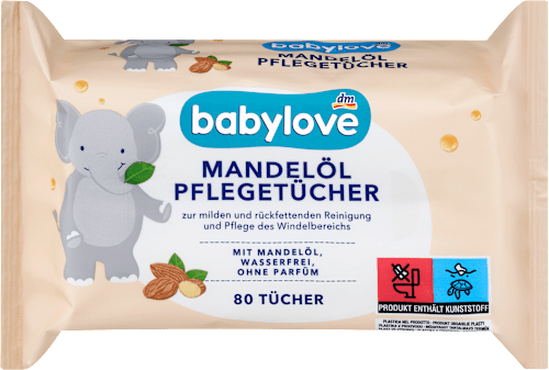 Pflegetücher Mandelöl, 80 St