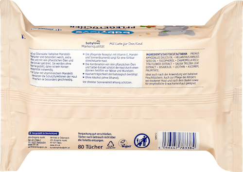 Pflegetücher Mandelöl, 80 St babylove