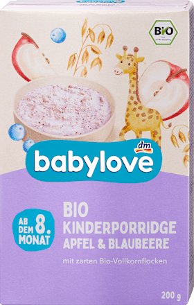 Porridge Apfel-Blaubeere, ab dem 8. Monat, 200 g