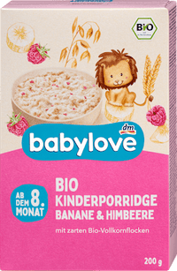 Porridge Banane & Himbeere ab dem 8. Monat, 200 g