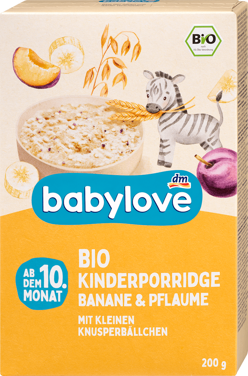 babylove Porridge Banane & Pflaume ab dem 10. Monat, 200 g
