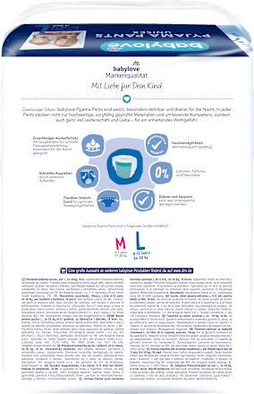 Pyjamabroek maat L Jumbo Pack, 8-12 jaar (24-50 kg), 18 stuks