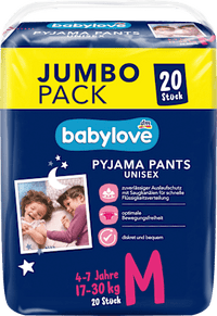 Pyjama Pants Gr. M Jumbopack, 4-7 Jahre (17-30 kg), 20 St babylove