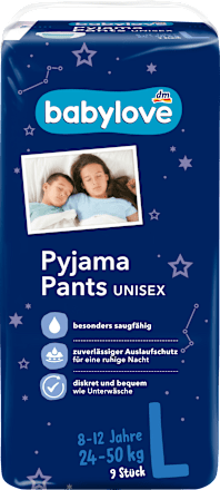 Pyjama-Pants Unisex Gr. L 8-12 Jahre (24-50 kg), 9 St