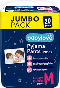 Pyjama Pants Unisex Gr. M 4-7 Jahre (17-30 kg), Jumbo Pack, 20 St