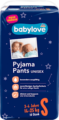 Pyjama Pants Unisex Gr. S 3-6 Jahre (16-25 kg), 10 St