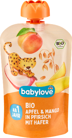 Quetschie Apfel & Mango in Pfirsich mit Hafer ab 1 Jahr, 100 g
