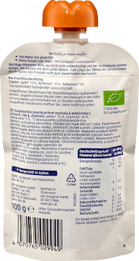 Quetschie Aprikose&Nektarine in Apfel ab 1 Jahr, 100 g