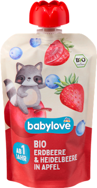 Quetschie Erdbeere & Heidelbeere in Apfel ab 1 Jahr, 100 g