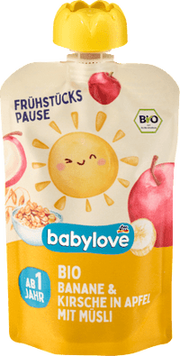 Quetschie Frühstückspause Banane & Kirsche mit Apfel in Müsli ab 1 Jahr, 100 g