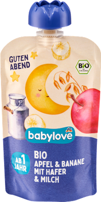 Quetschie Guten Abend Apfel & Banane mit Hafer & Milch ab 1 Jahr, 100 g