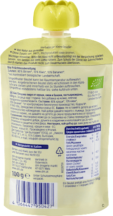 Quetschie Kiwi & Banane in Birne ab 1 Jahr, 100 g