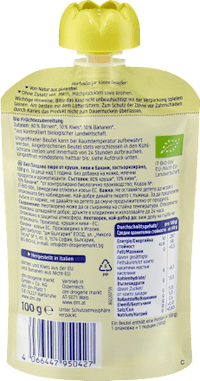 Quetschie Kiwi & Banane in Birne ab 1 Jahr, 100 g