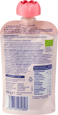 Quetschie Pfirsich & Banane in Apfel ab 1 Jahr, 100 g
