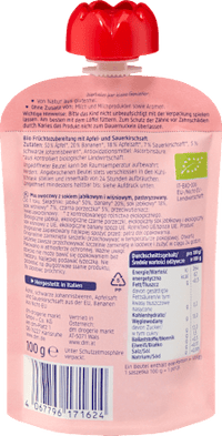 Quetschie Smoothie Kirsche, Johannisbeere & Banane in Apfel, ab 1 Jahr, 100 g