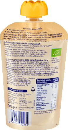 Quetschie Smoothie Mango & Maracuja in Apfel ab 1 Jahr, 100 g