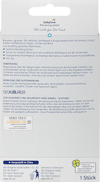 Regenhoes voor sportwagens en buggy's, 1 stuk