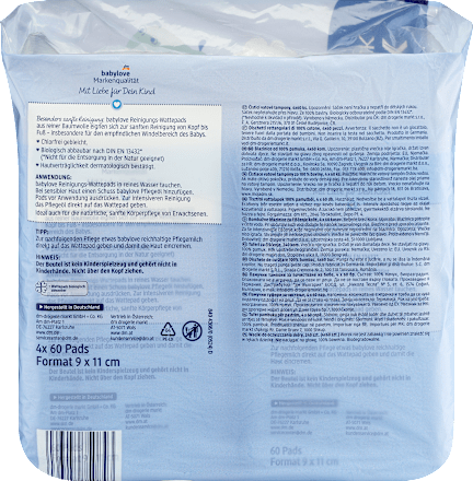 Reinigungs Wattepads (4x60 St), 240 St