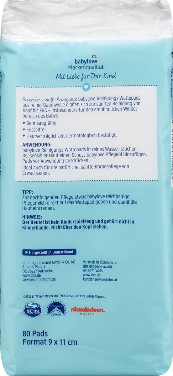 babylove Reinigungs Wattepads, 80 St