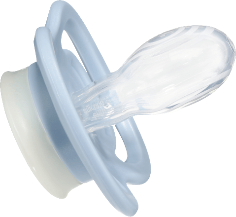 Fopspeen Air Night Siliconen symmetrisch, roze/blauw, vanaf 16 maanden, 2 stuks