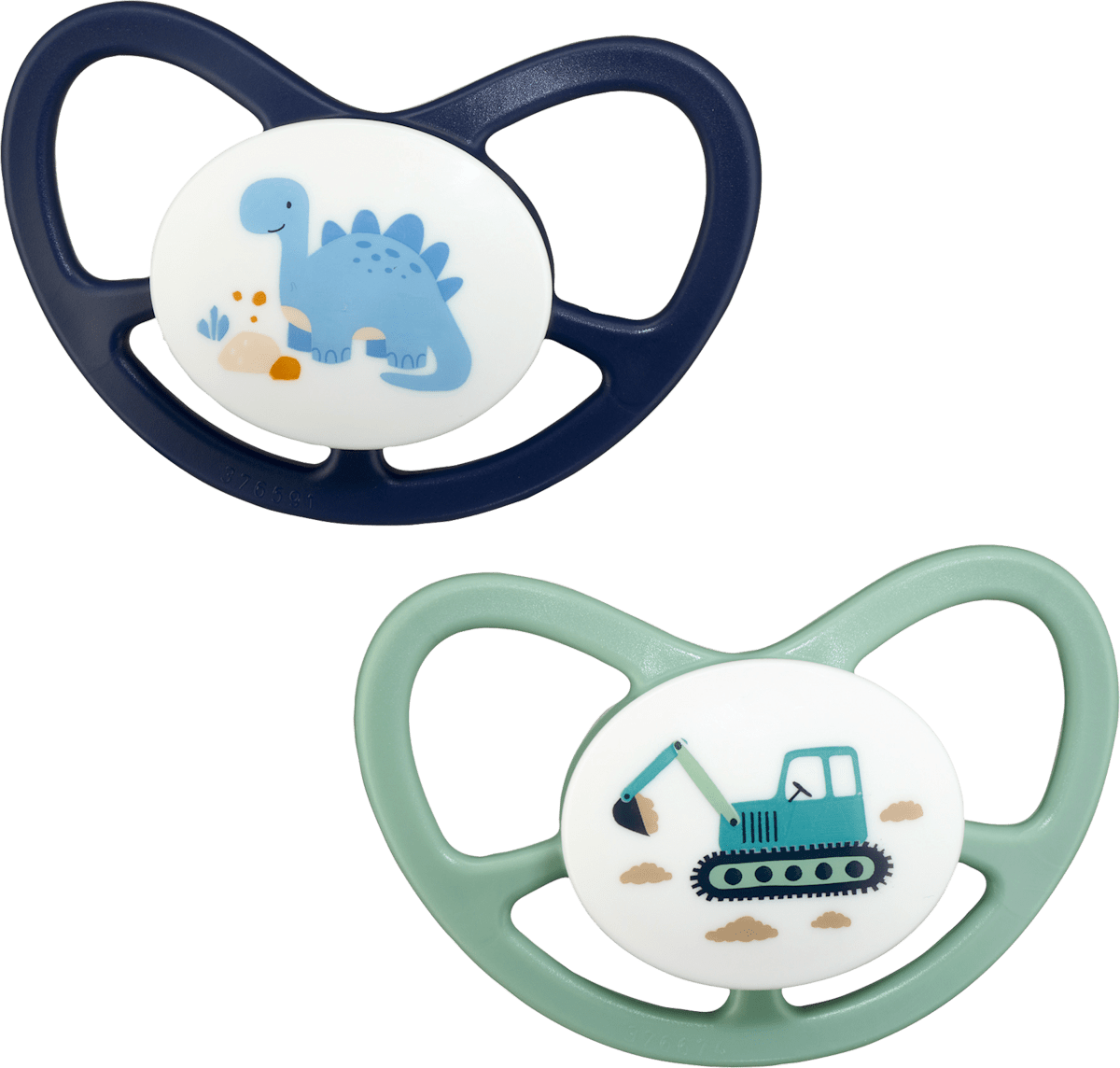 babylove Schnuller Air Silikon anatomisch, mintgrün/blau,  Gr. 3, ab 16 Monaten, 2 St