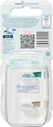 Schnuller Air Silikon symmetrisch, mint/beige & blau/petrol Gr. 3, ab 16 Monaten, 4 St