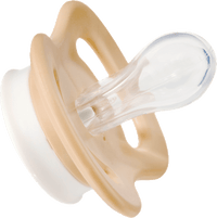 Schnuller für Neugeborene Silkon symmetrisch, aprikot/beige, 2 St