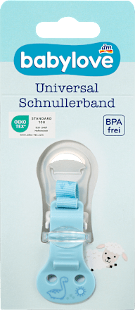 Schnullerband blau Dino, 1 St