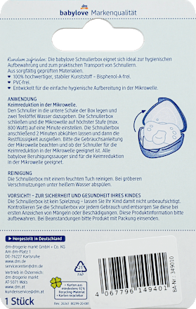 Schnullerbox hellgrau, 1 St