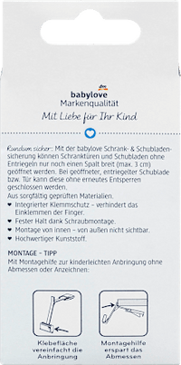 Schrank- und Schubladensicherung, 3 St