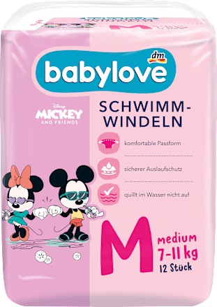 Schwimmwindeln Disney Gr. Medium (7-11 kg), 12 St