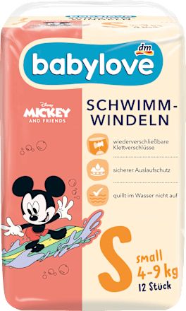 Schwimmwindeln Disney Gr. Small (4-9 kg), 12 St