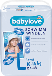 Zwemluiers maat L (10-14 kg), 12 stuks